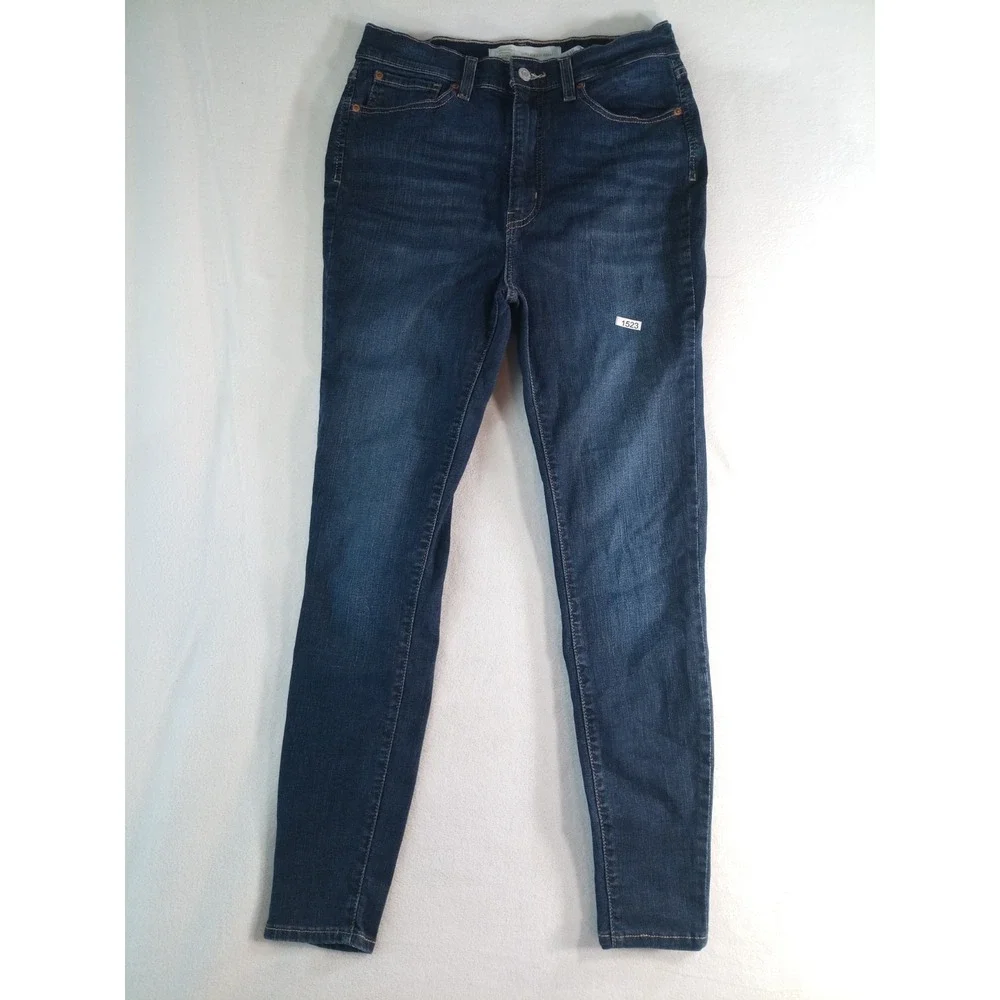 Levis 311 Shaping Skinny Jeans Womens 30x30 Dark Wash Distressed Stellar (P)